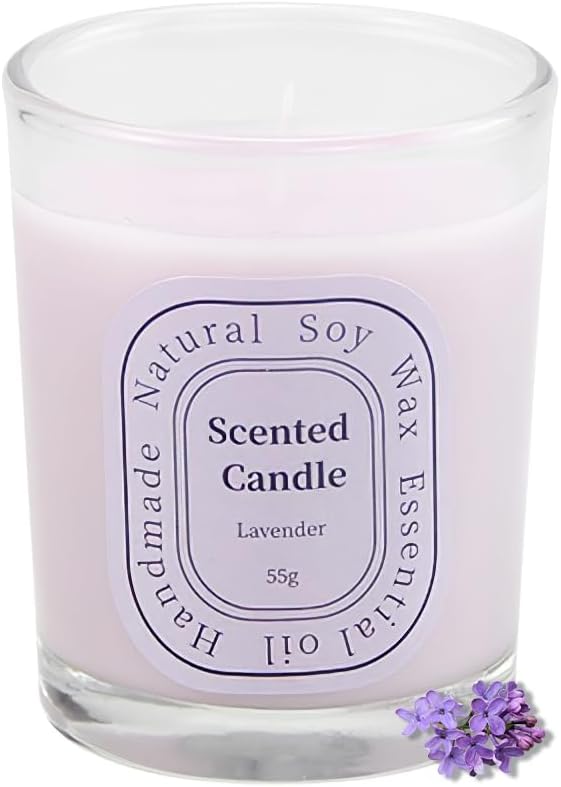 Lavender Scented Soy Jar Candle, 55 g