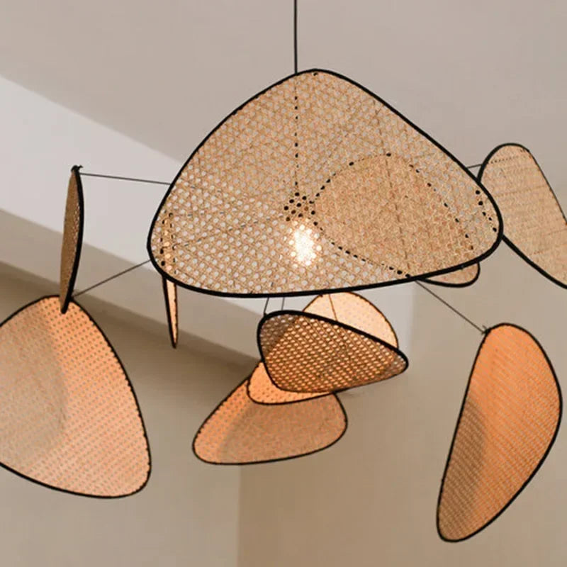 Cane Petal Pendant Light