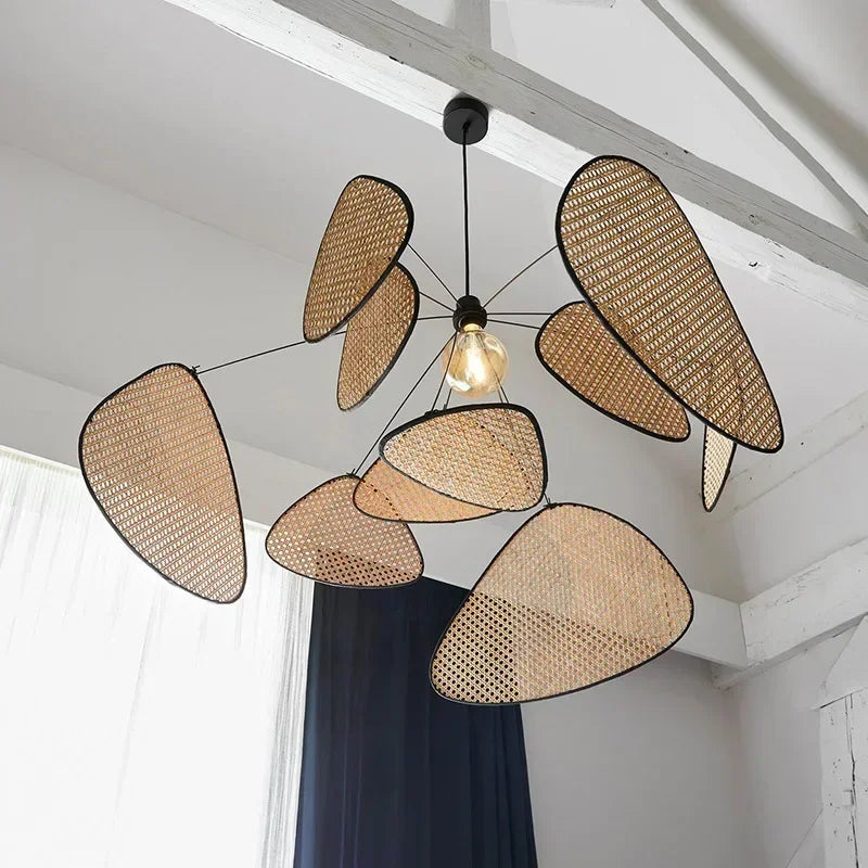 Cane Petal Pendant Light