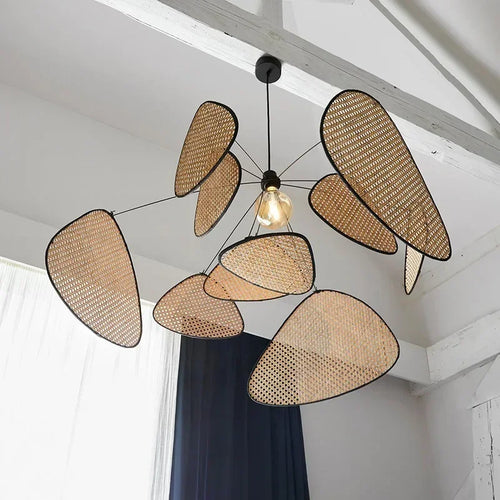 Cane Petal Pendant Light