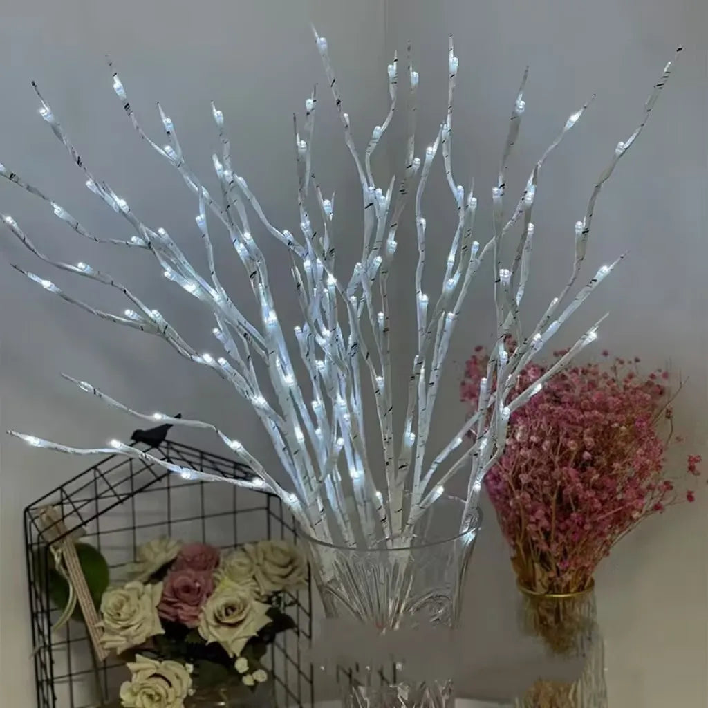 White Birch Branch LED Light, 20 LED