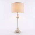Whitewashed Turned Floor Lamp