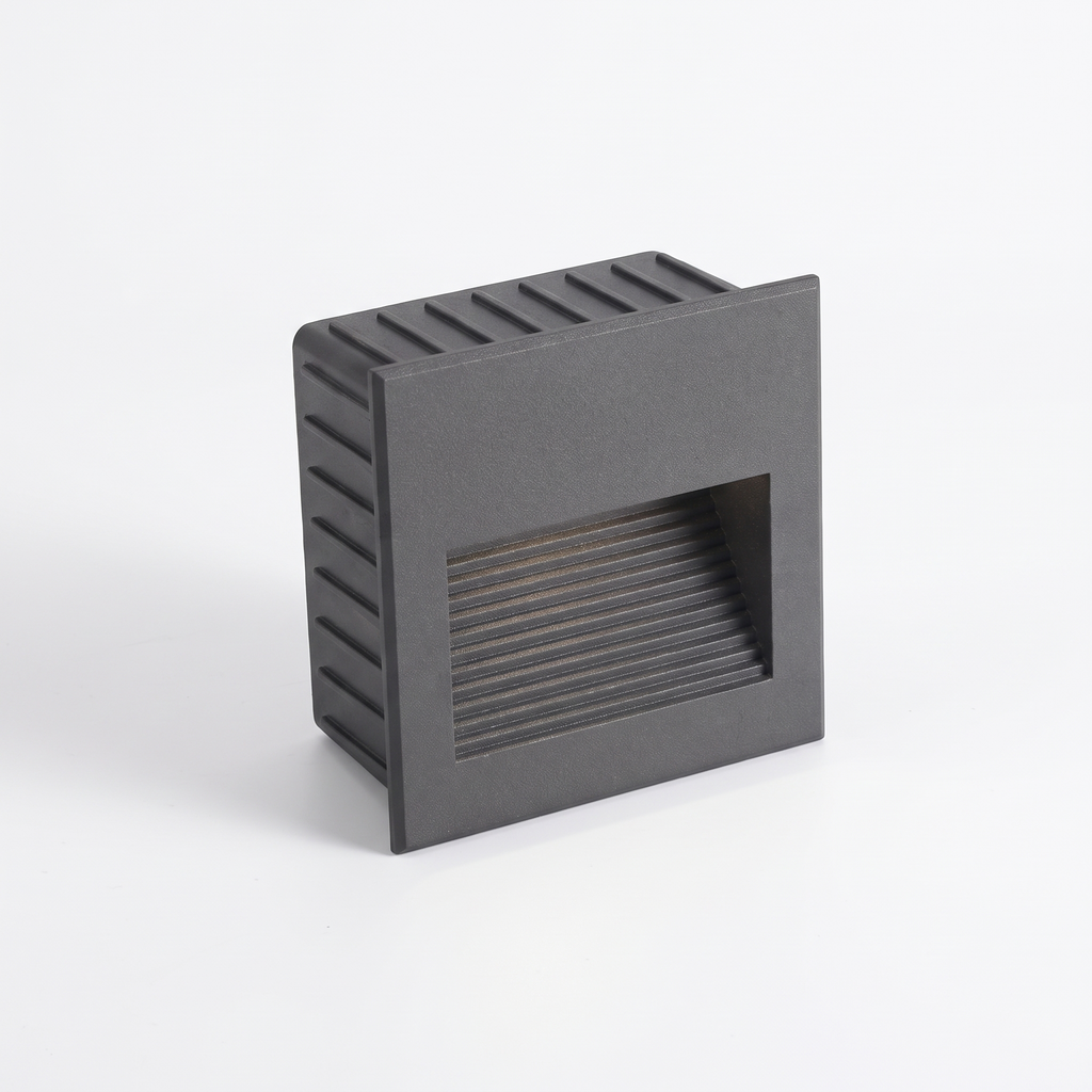 Louvred Square LED Step Light